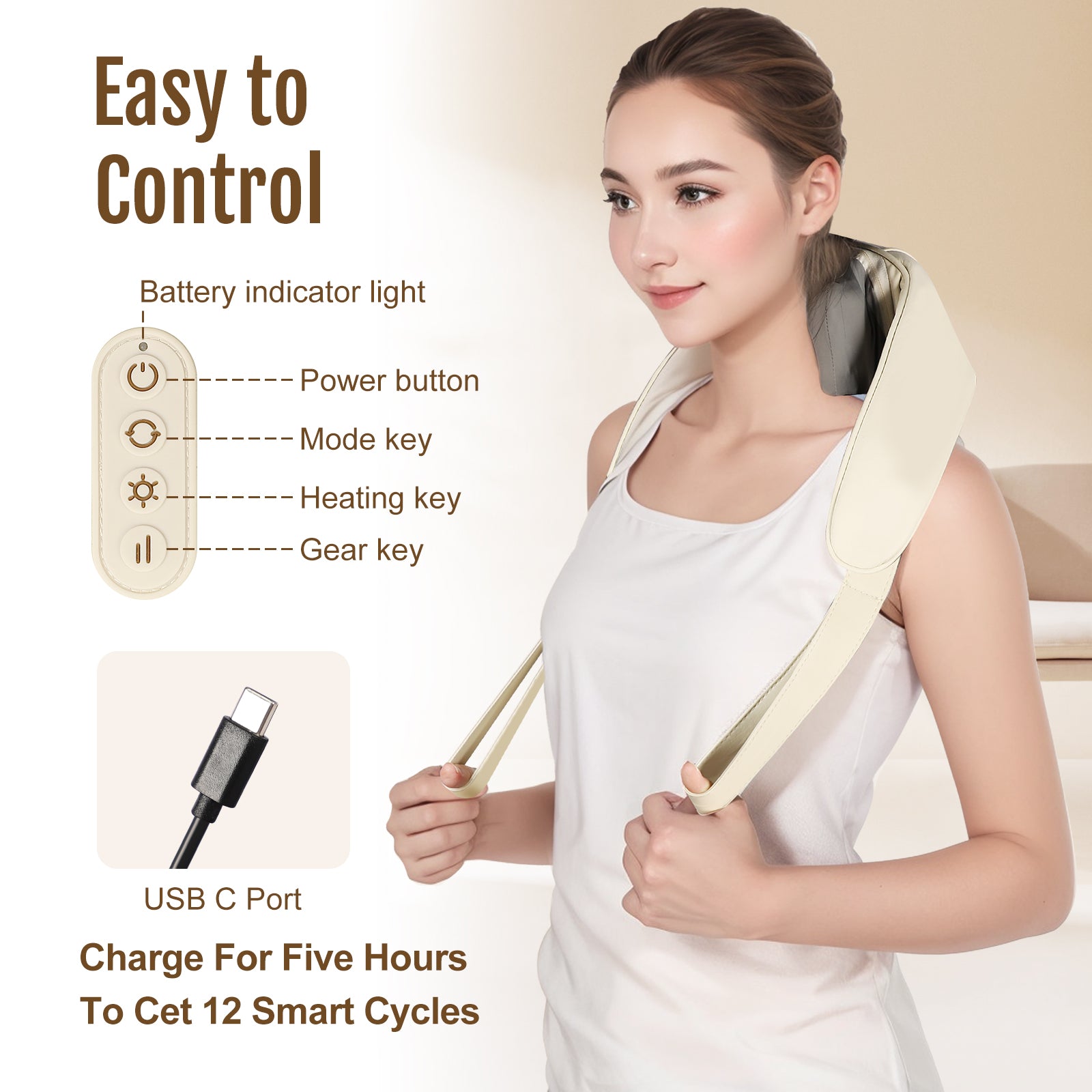 YHR Neck Massager relieves Neck Pain