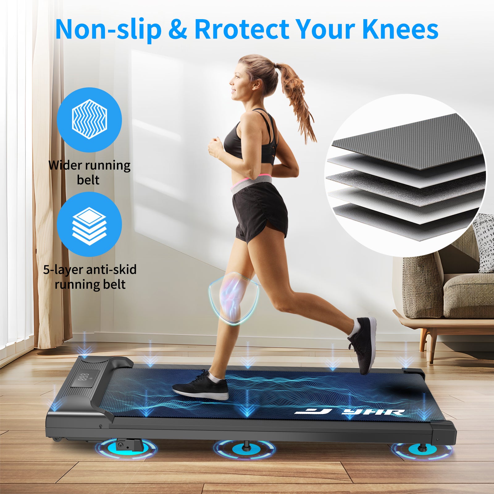 YHR Walking Pad, Under Desk Treadmill