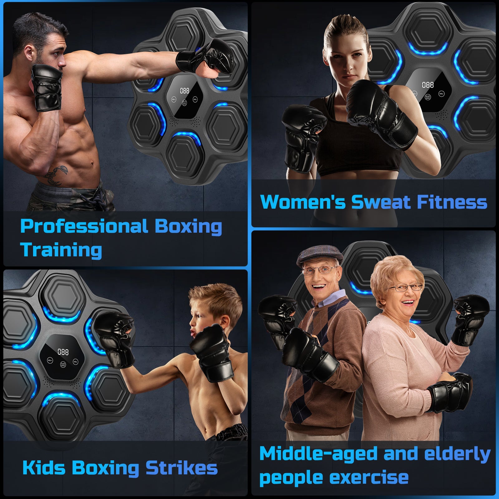 YHR Music Boxing Machine with Boxing Gloves